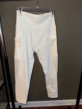 aerie White High-Waist Pocket Leggings